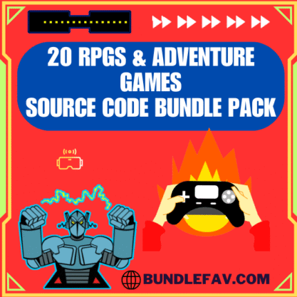 20 RPGs and Adventure Games Source Code Bundle Pack