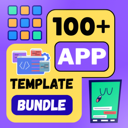 100+ App Templates Bundle | iOS & Android UI Kits, Web Apps, Dashboards | Figma, Xd + Code | PLR + MRR | Rebrand, Sell, App codes, Themes