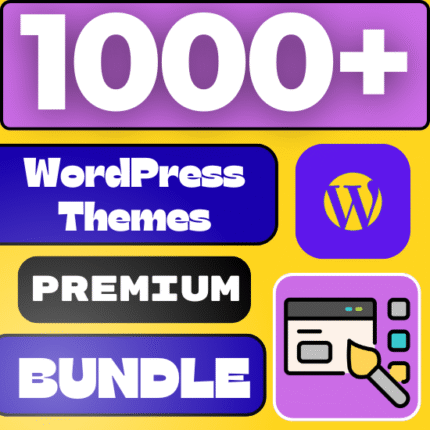 1000+ WordPress Themes Full Bundle Pack – Buy One Time & Reselling LifeTime With Commercial License