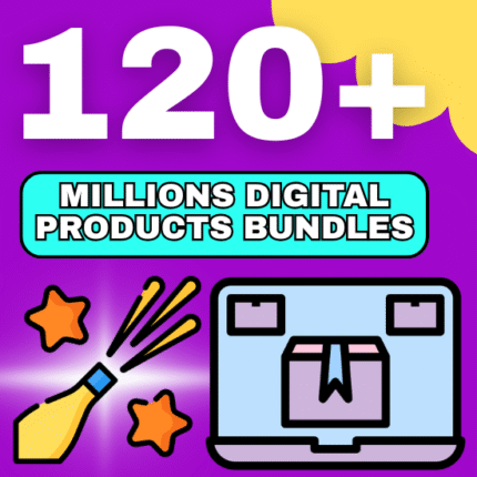 120+ Millions Digital Products Bundle For Sale With Full Resell Content & Plr, Graphics, Themes, template, Code & More Items