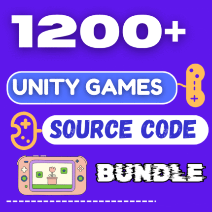 1200+ Unity Games Source Code Bundle Pack For Sale Sale With Full Reselling Commercials License Rights