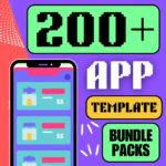 200+ App Templates Bundle | iOS & Android UI Kits, Web Apps, Dashboards | Figma, Xd + Code | PLR + MRR | Rebrand, Sell, App codes, Themes