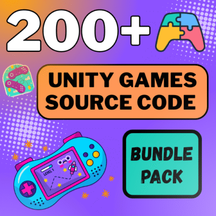 200+ Unity Games Source Code Bundle Pack For Sale Sale With Full Reselling Commercials License Rights