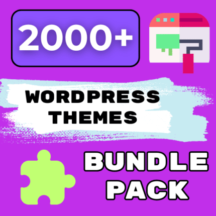 2000+ WordPress Themes Full Bundle Pack – Buy One Time & Reselling LifeTime With Commercial License