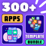300+ App Templates Bundle | iOS & Android UI Kits, Web Apps, Dashboards | Figma, Xd + Code | PLR + MRR | Rebrand, Sell, App codes, Themes
