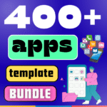 400+ App Templates Bundle | iOS & Android UI Kits, Web Apps, Dashboards | Figma, Xd + Code | PLR + MRR | Rebrand, Sell, App codes, Themes