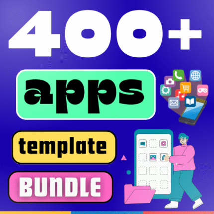 400+ App Templates Bundle | iOS & Android UI Kits, Web Apps, Dashboards | Figma, Xd + Code | PLR + MRR | Rebrand, Sell, App codes, Themes