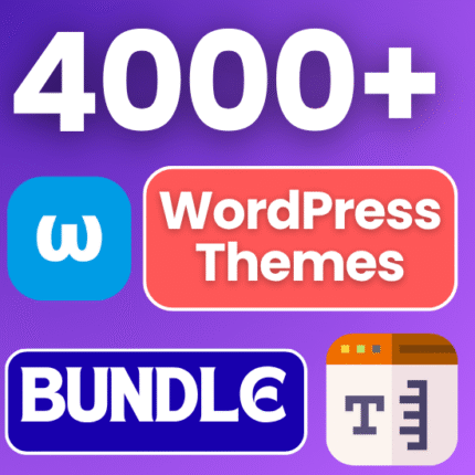 4000+ WordPress Themes Full Bundle Pack – Buy One Time & Reselling LifeTime With Commercial License