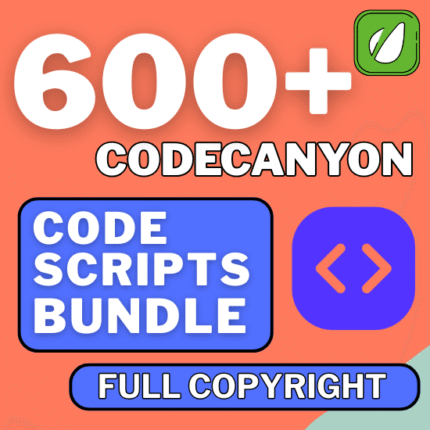600+ Codecanyon Code Scripts Bundle For Sale With Regular License & Unlimited Free To Use