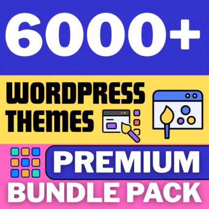 6000+ WordPress Themes Full Bundle Pack – Buy One Time & Reselling LifeTime With Commercial License