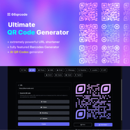 66qrcode - AI QR Codes & Barcodes Generator & URL Shortener (SAAS) - Codecanyon Code Scripts