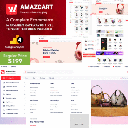AmazCart - Laravel Ecommerce System CMS Multi-Vendor - Codecanyon Code Script