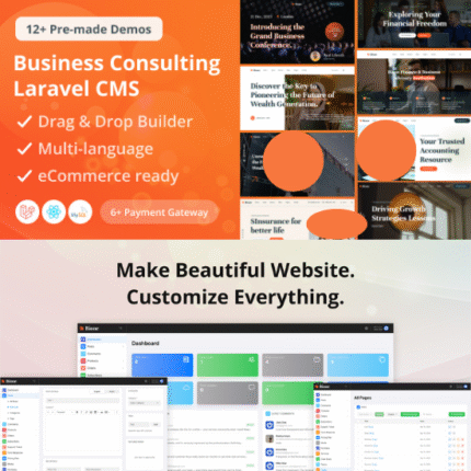 Bione - Business Consulting Laravel CMS With Live Page Builder - Codecanyon Code Script Bundlefav.com