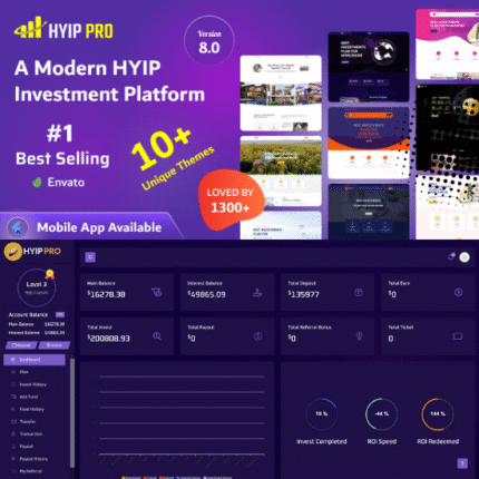 HYIP PRO - A Modern HYIP Investment Platform - Codecanyon Code Scripts