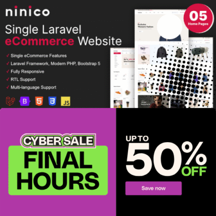 Ninico - Minimal Laravel eCommerce Shop - Codecanyon Code Scripts