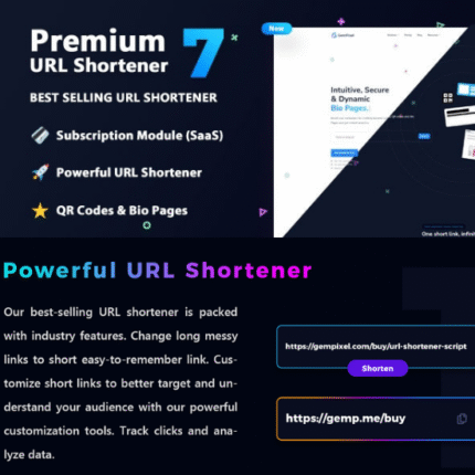 Premium URL Shortener - Link Shortener, Bio Pages & QR Codes - Codecanyon Code Scripts