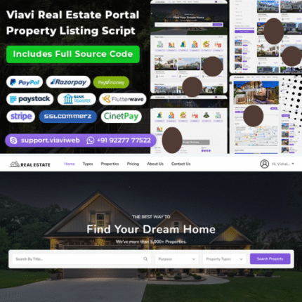 Viavi Real Estate Portal - Property Listing Script - Codecanyon Code Script