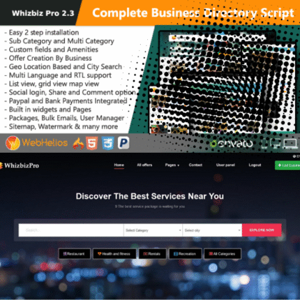 Whizbiz Pro - Simple Business Listing Directory Map Script - Codecanyon Code Script bundlefav.com