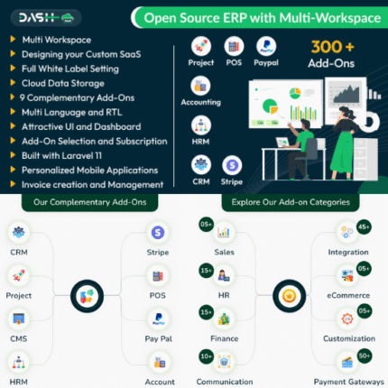 WorkDo Dash SaaS - Open Source ERP with Multi-Workspace - Codecanyon Code Scripts