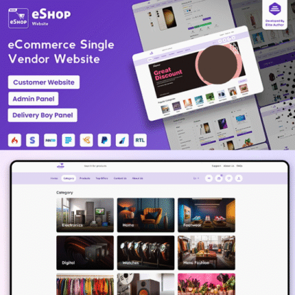 eShop Web- eCommerce Single Vendor Website - Codecanyon Code Script bundlefav.com