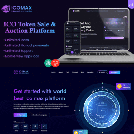ICOMAX Token Sale & Auction Platform - Codecanyon Code Script bundlefav.com